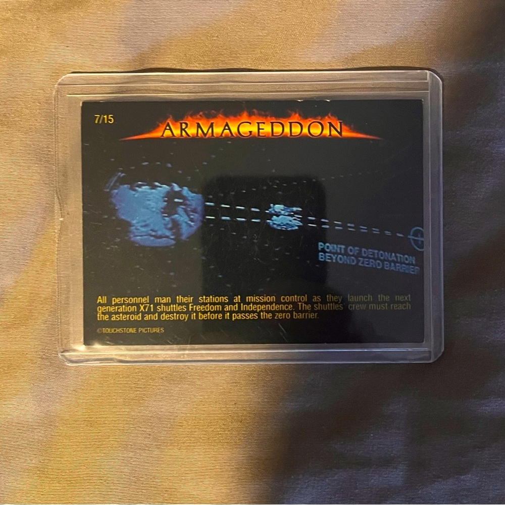 1998 Touchstone Pictures “Armageddon” The Movie Film Trading Card 7/15 VINTAGE